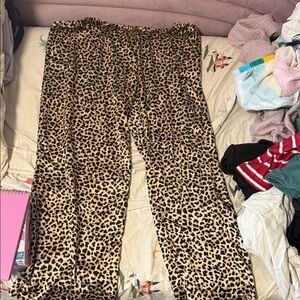 Leopard Print Business Casual Pants